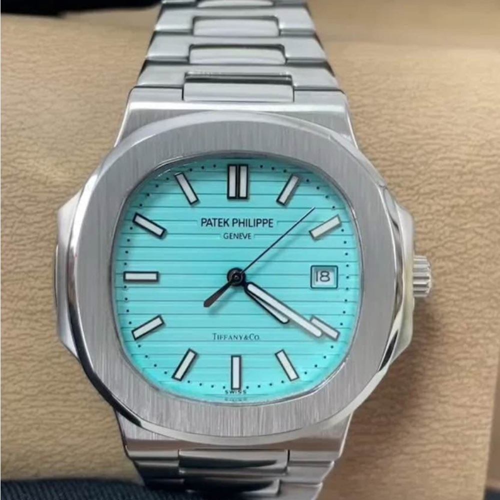 Patek Philippe Silver and Blue Wearable